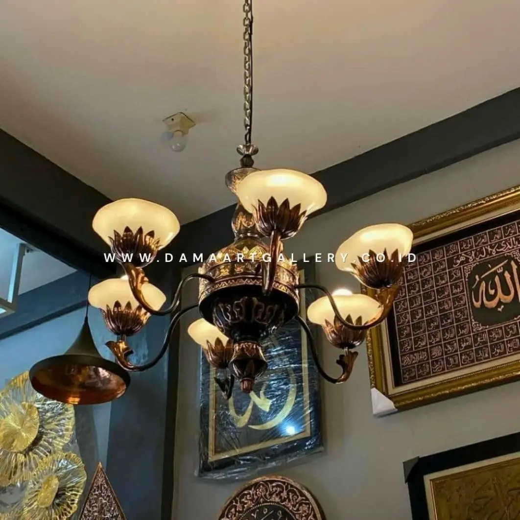 Pesona Lampu Joglo Tembaga Sentuhan Tradisional yang Elegan